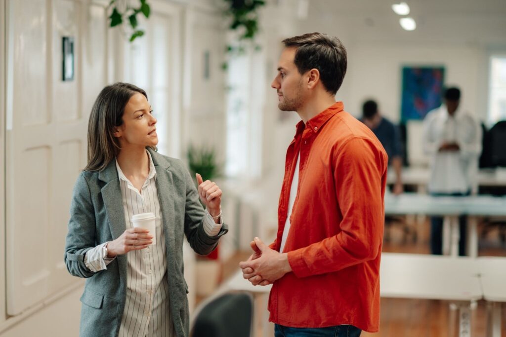 two people discussing bipolar disorder